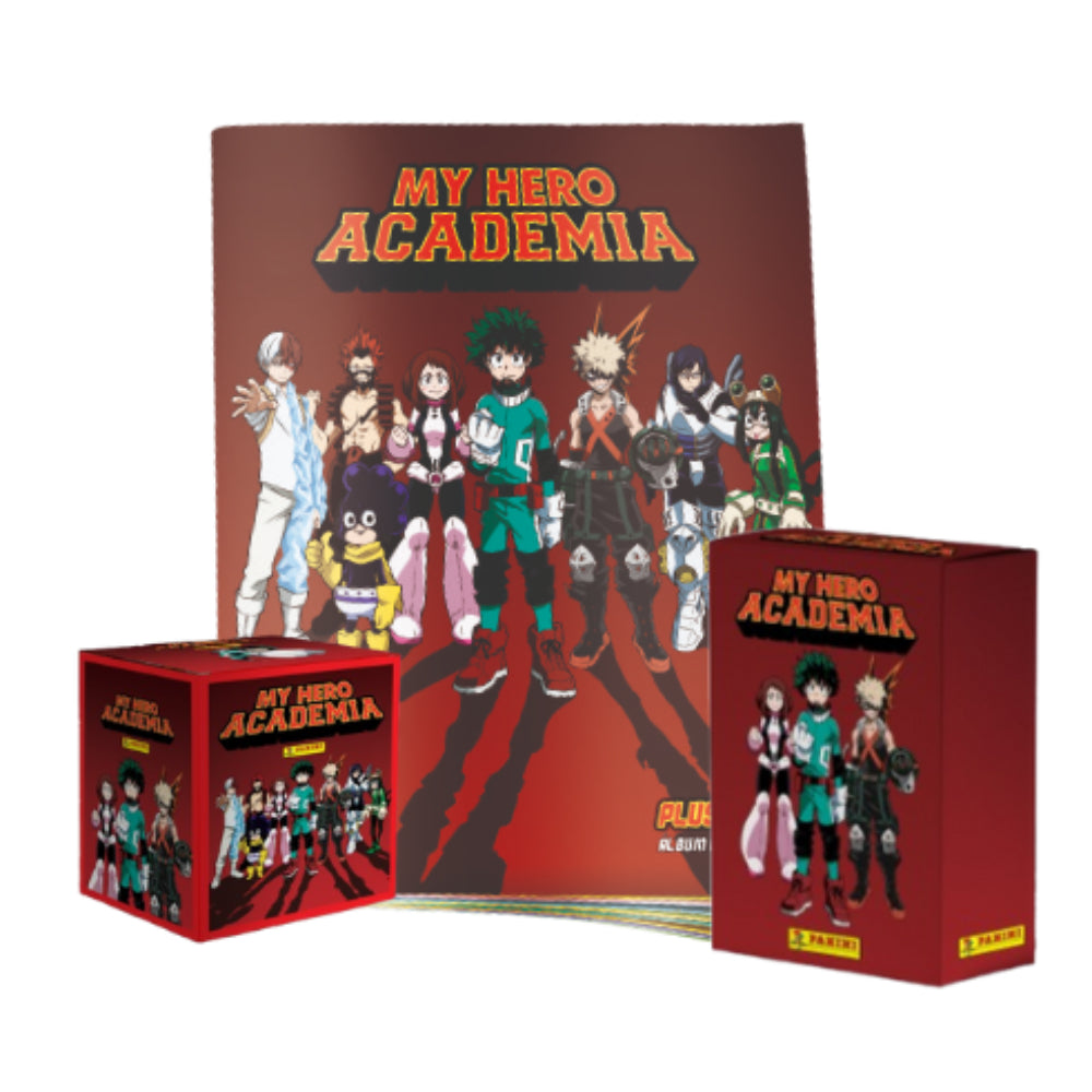 Combo Album Retail + Display X 50 Sobres My Hero Academia Panini_001
