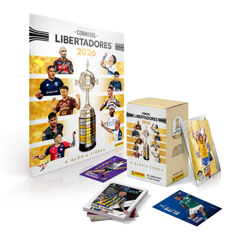 ALBUM TAPA BLANDA + CAJITA X 50 SOBRES CONMEBOL LIBERTADORES 2026