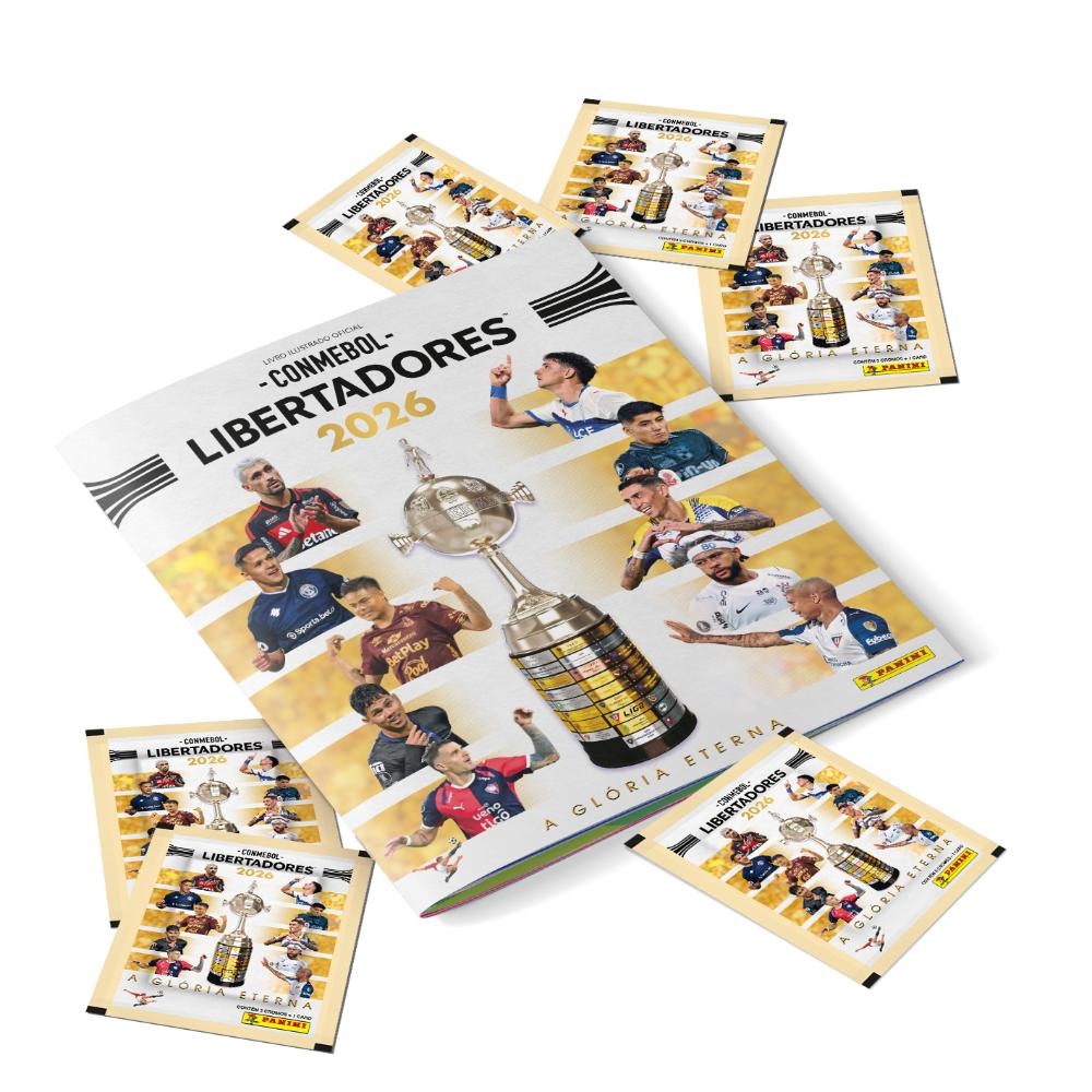 ALBUM TAPA BLANDA + CAJITA X 50 SOBRES CONMEBOL LIBERTADORES 2026
