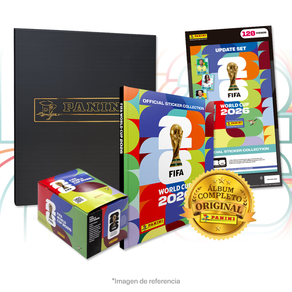 Combo Álbum Pasta Dura, Display X 104 Sobres, Kit De Actualización COPA MUNDIAL DE LA FIFA 2026™, Sticker Álbum Completo Y Caja Lux