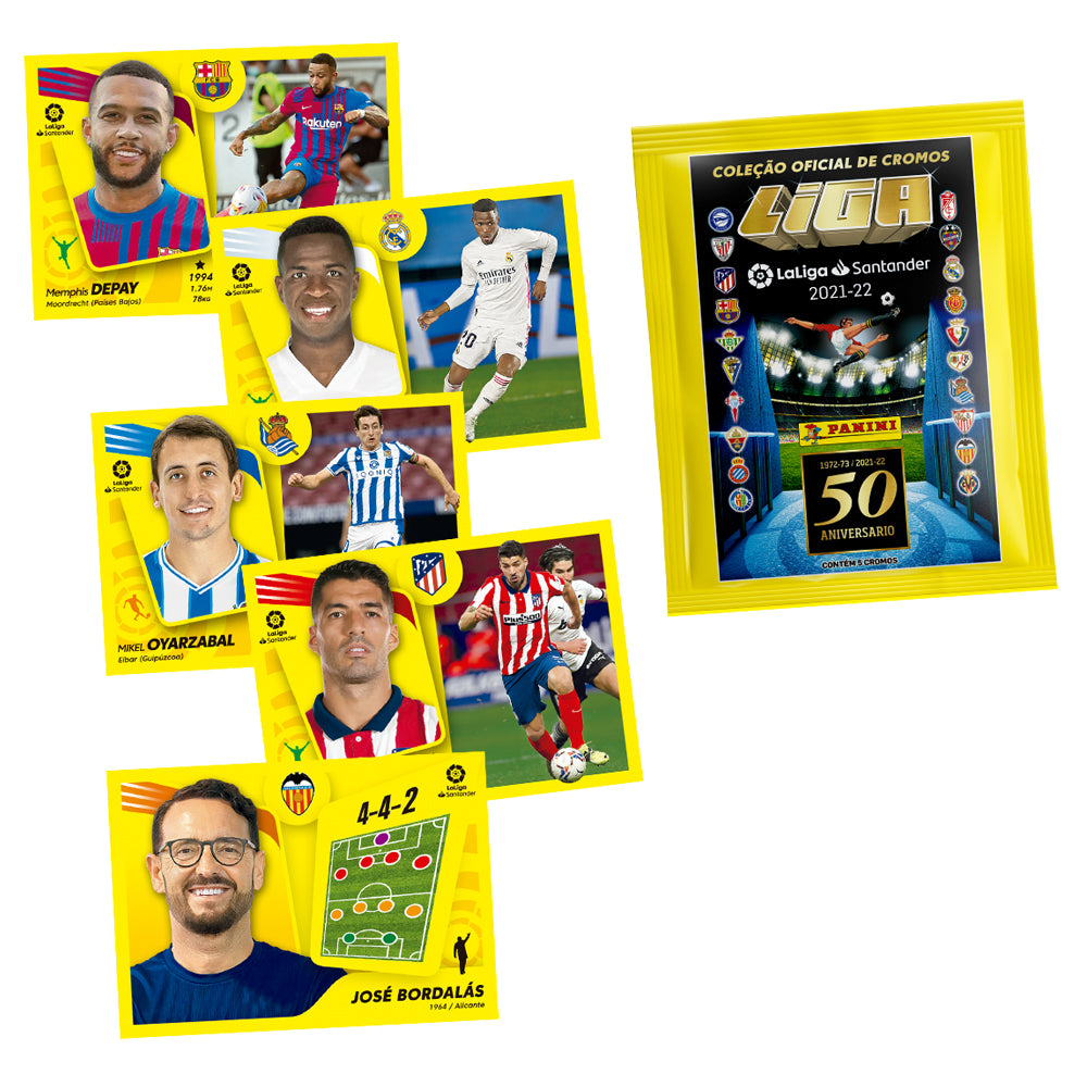 Sobre X 5 Stickers Liga Española 2021-22