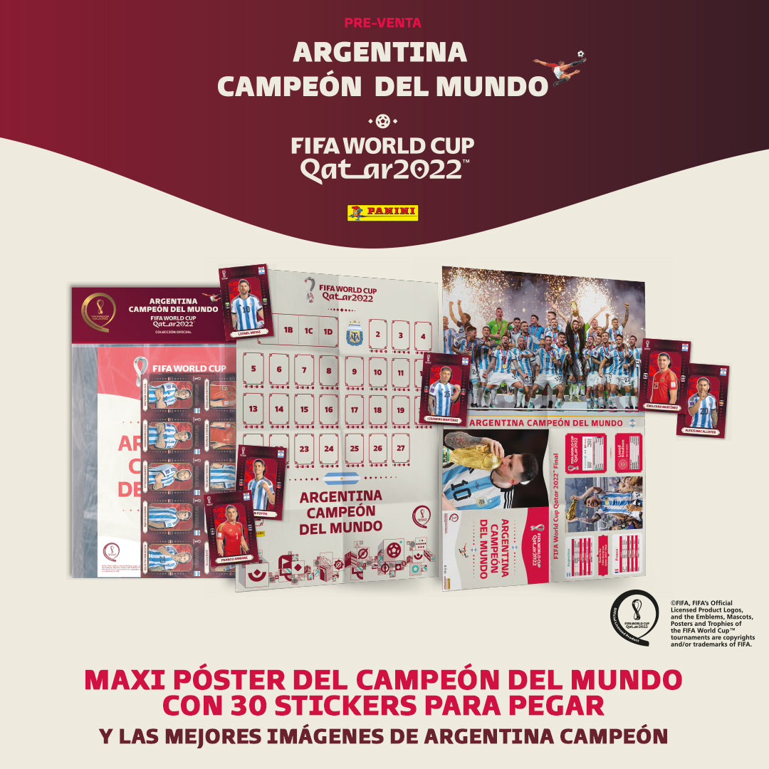 Poster Argentina Fifa World Qatar 2022