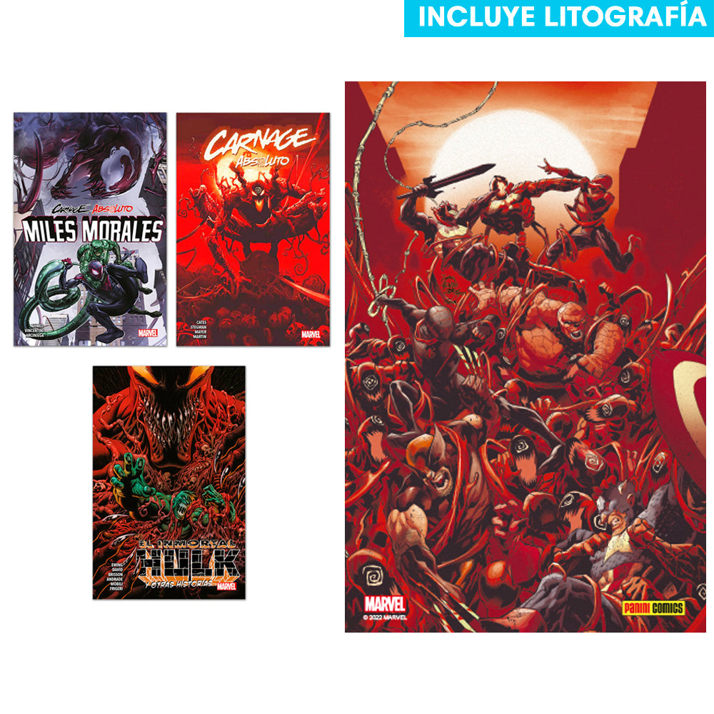 ABSOLUTE CARNAGE X3 + LITOGRAFÍA GRATIS
