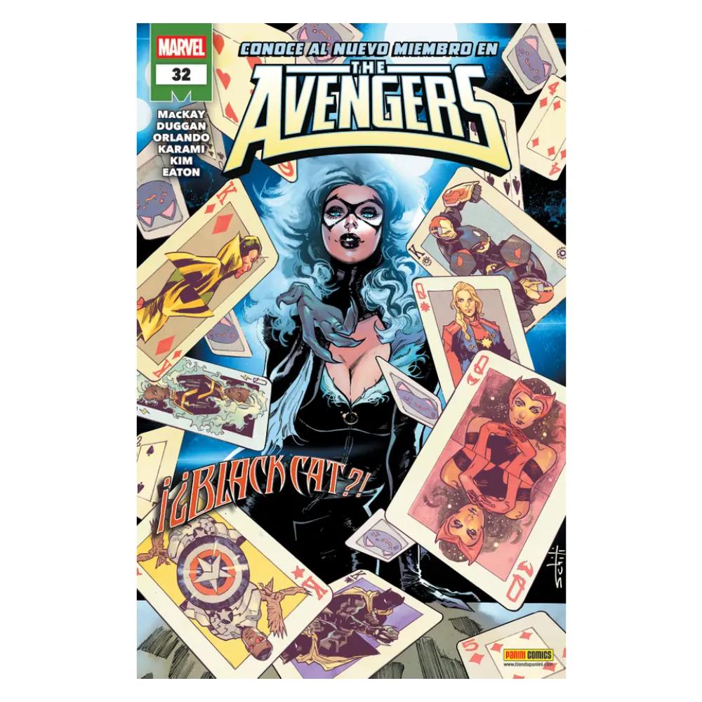 Avengers N.32 Conoce Al Nuevo Miembro ¡¿Black Cat?! QAVEN032 Panini_001