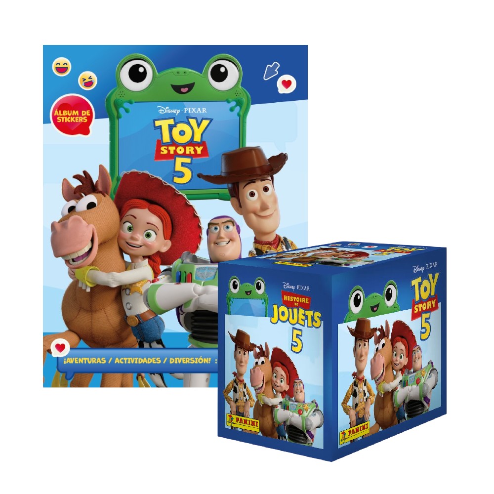 ALBUM + CAJITA X 50 SOBRES TOY STORY 5 2026
