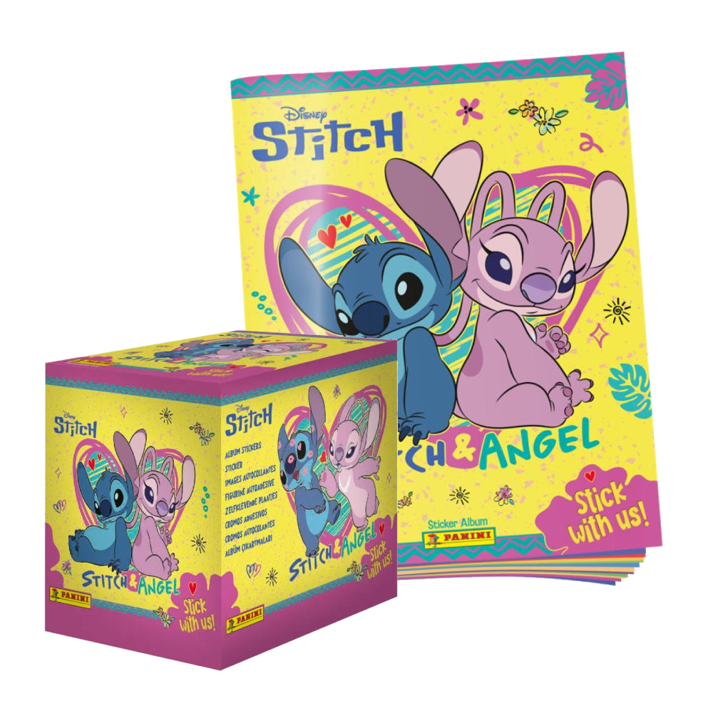 ALBUM + CAJITA X 50 SOBRES STITCH & ANGEL 2026