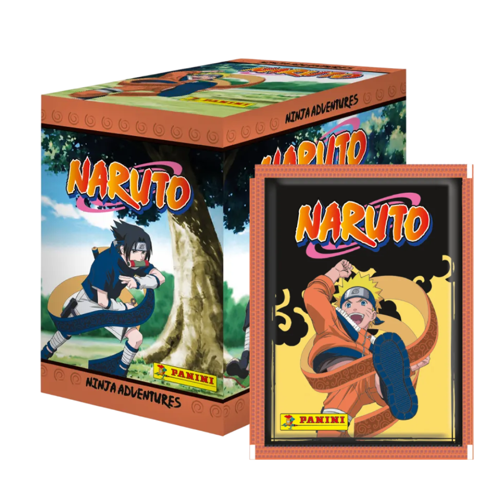 Cajita X 50 Sobres de Stickers Naruto Classic