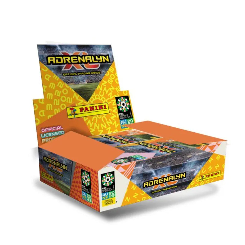 DISPLAY X24 SOBRES ADRENALYN XL TRADING CARDS FIFA WOMEN´S WC AUSTRALIA