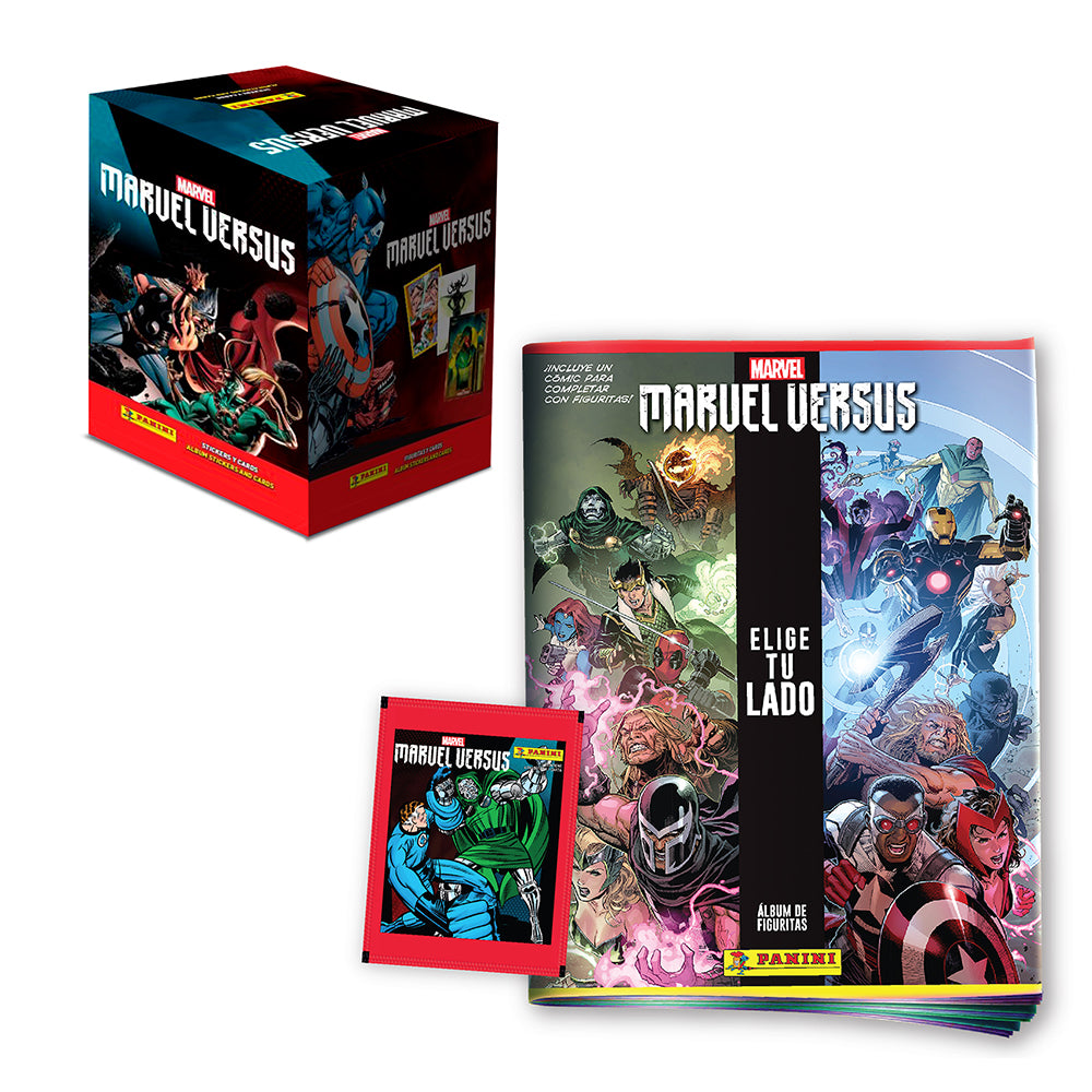 Combo Marvel Versus Álbum + Caja De 50 Sobres