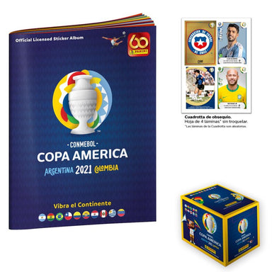 Combo CONMEBOL Copa América 2021 Álbum + Cuadrotta + 50 Sobres