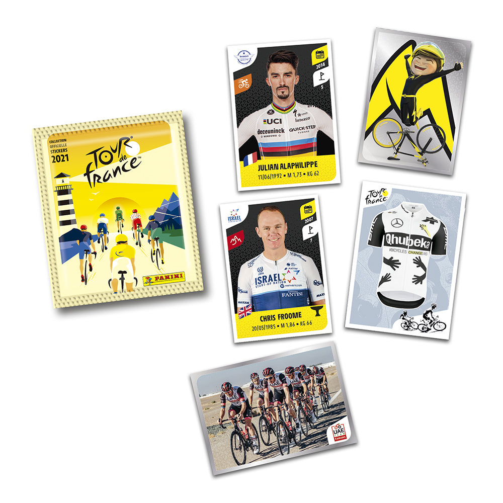 Sobre X 5 Stickers Tour De France 2021 Panini_001